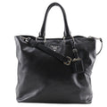 Prada Black Leather Tote Bag