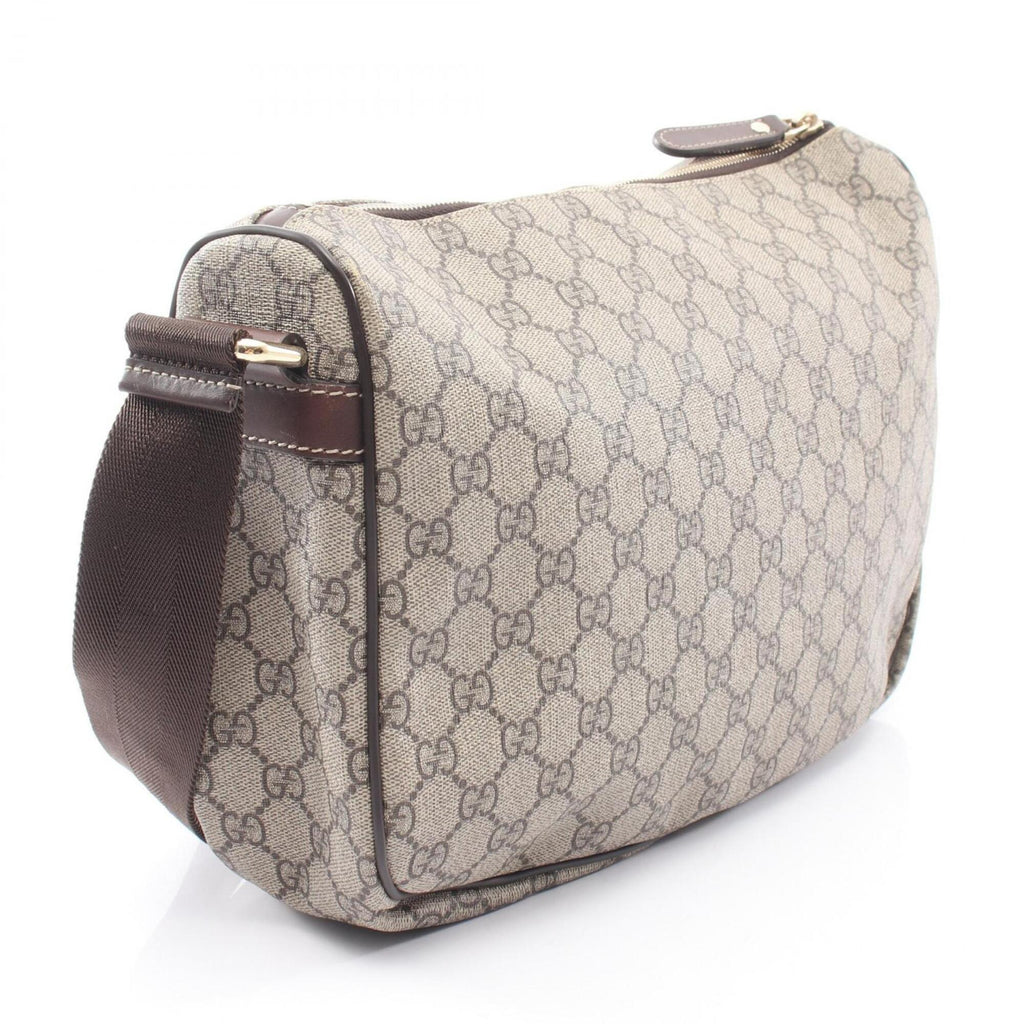 Gucci Beige Brown Pvc Leather Handbag Shoulder Bag (Pre-Owned)