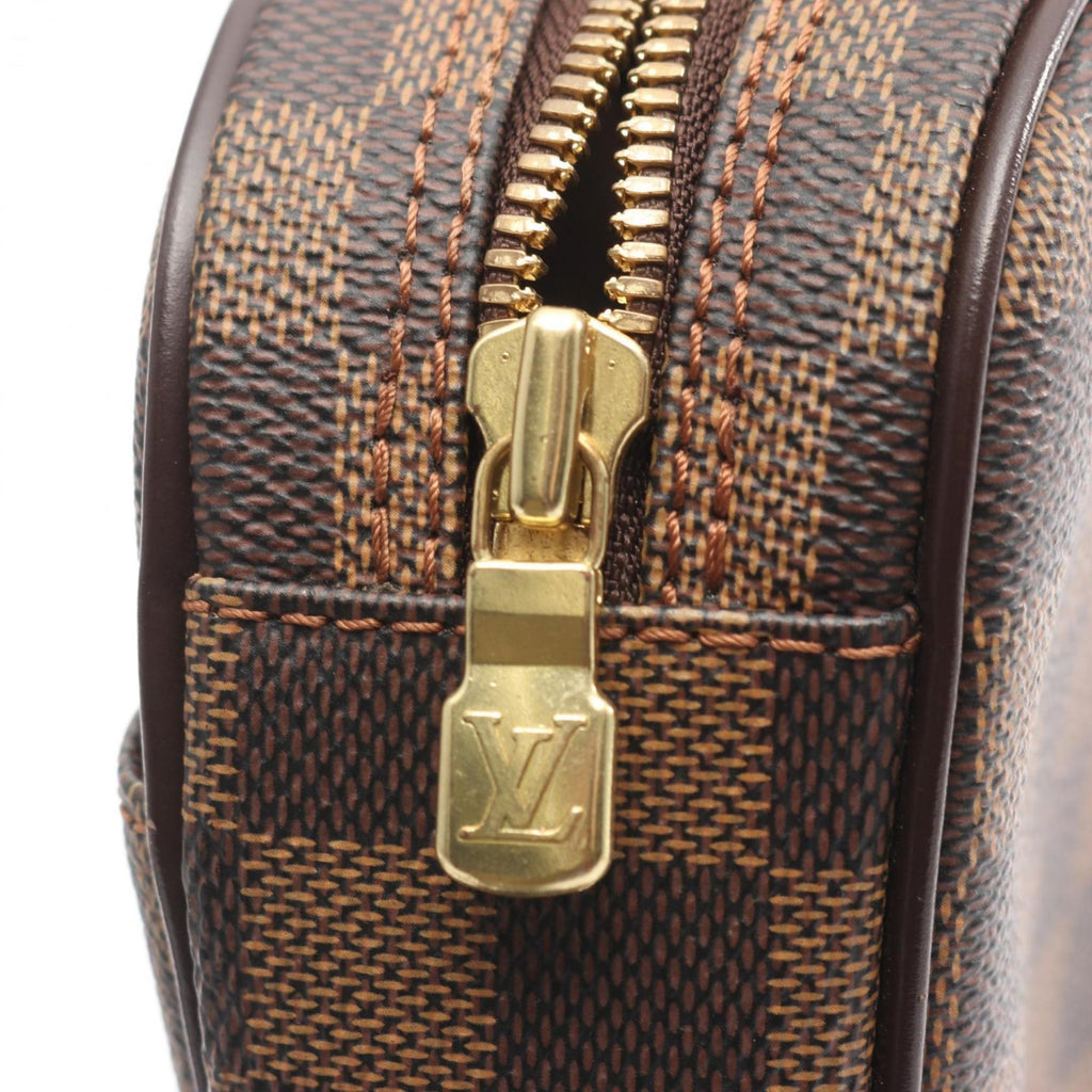 Louis Vuitton Brown Damier Canvas Coated Canvas Leather Fanny Pack Sling Bag