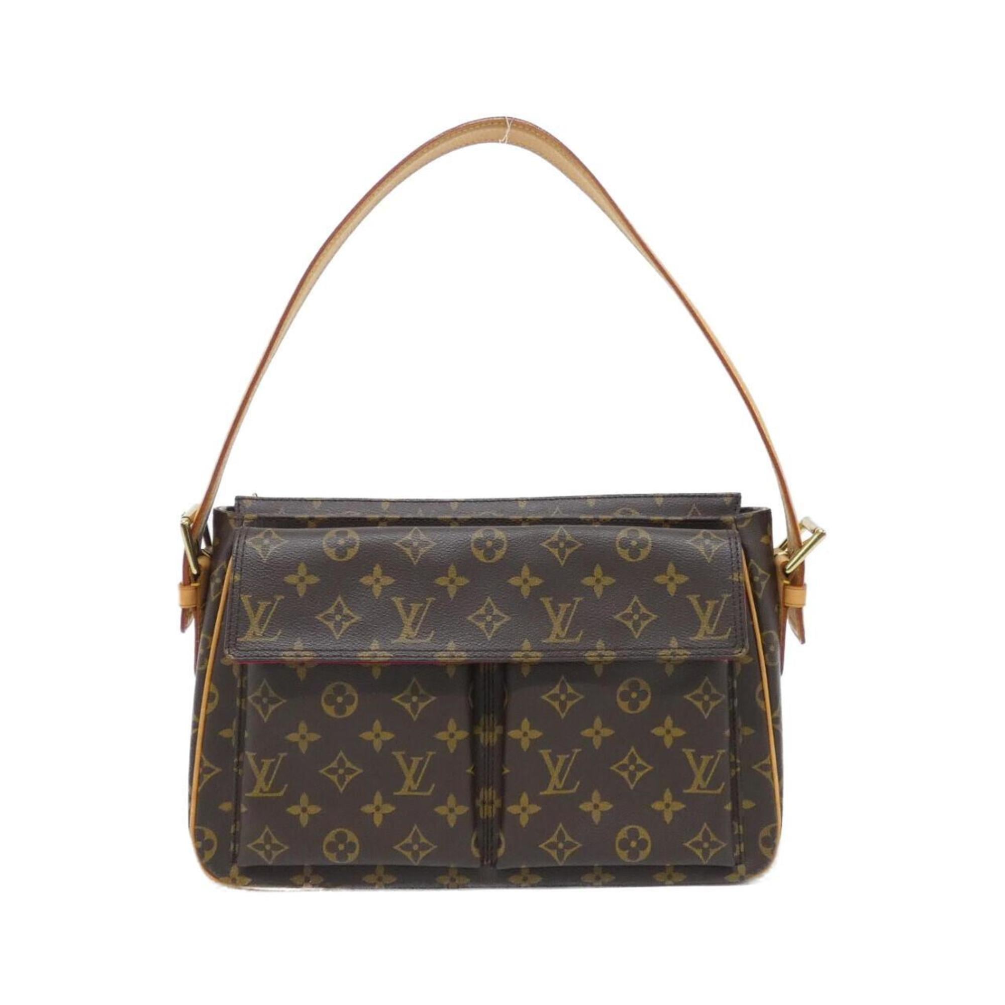 Louis Vuitton Monogram Brown Coated Canvas Shoulder Bag