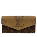 Louis Vuitton Brown Leather Wallet (Tri-Fold)