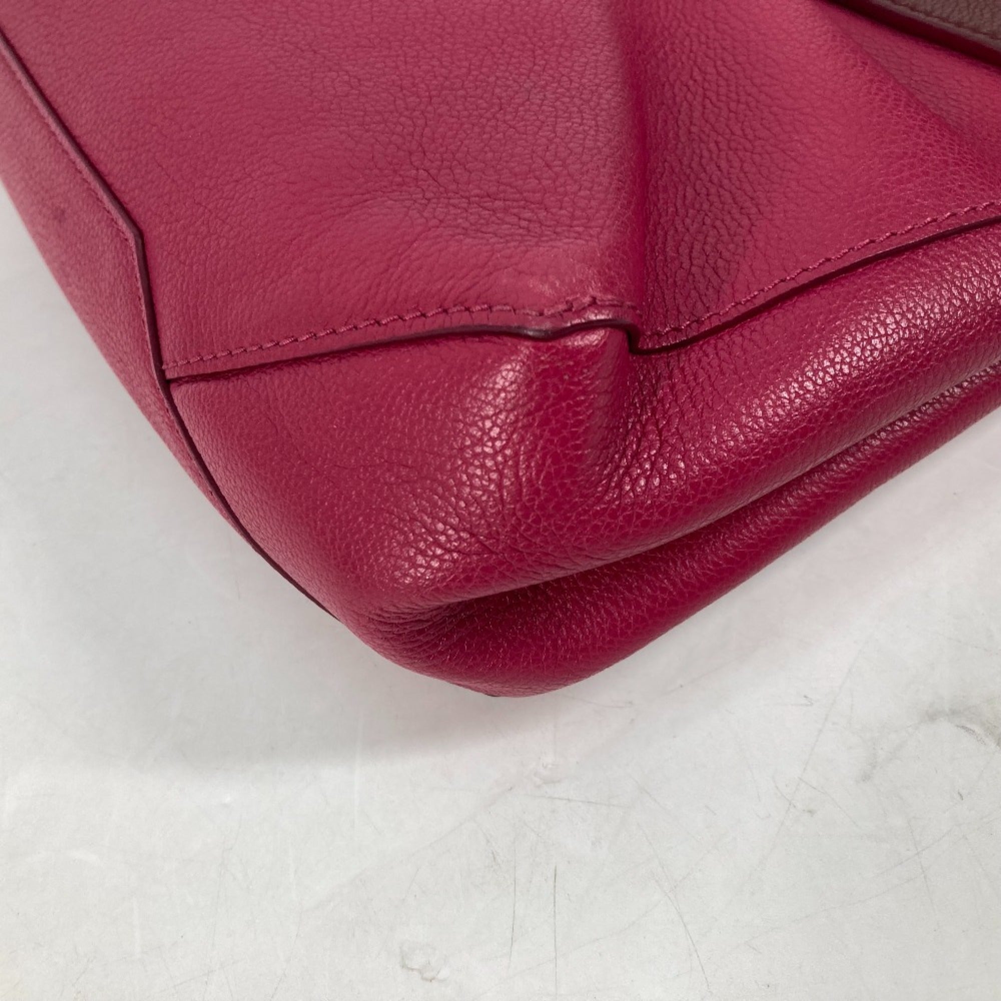 Louis Vuitton Purple Leather Handbag