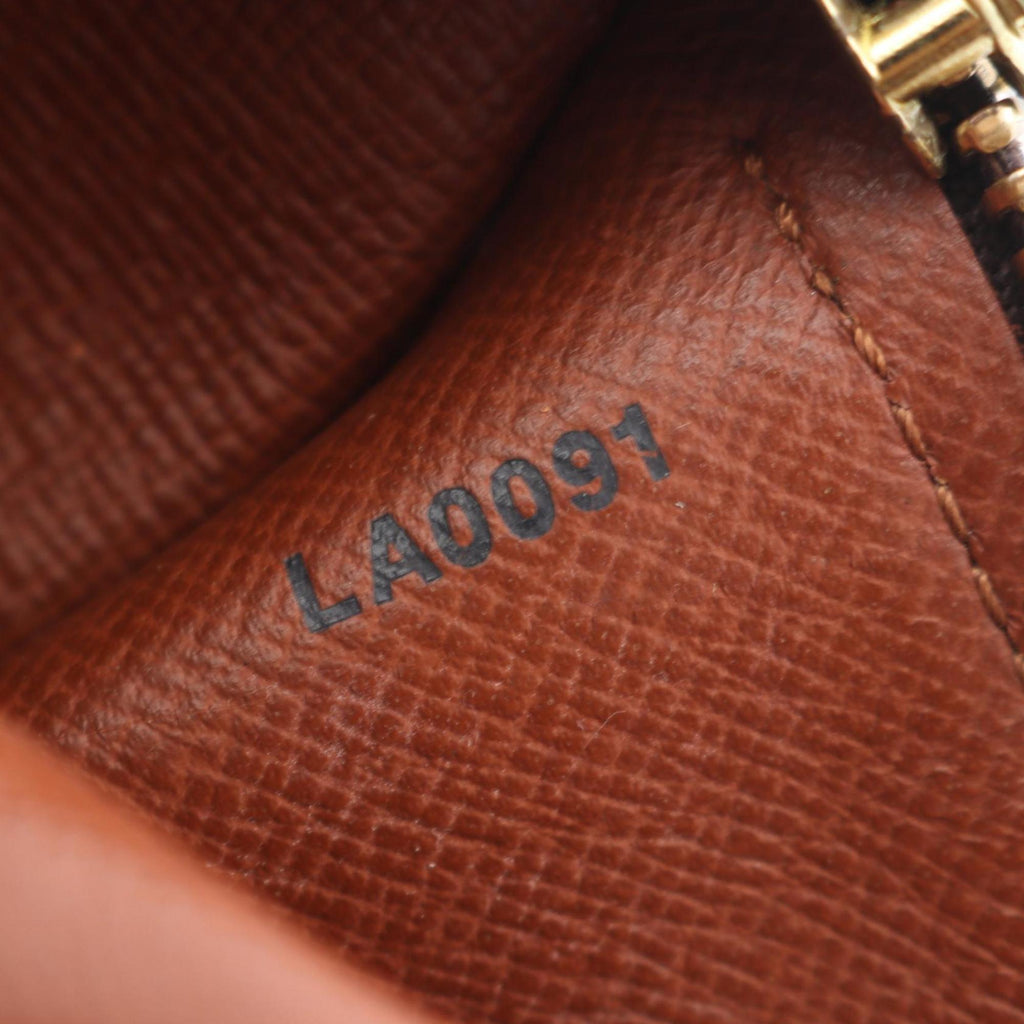 Louis Vuitton Brown Coated Canvas Leather Handbag