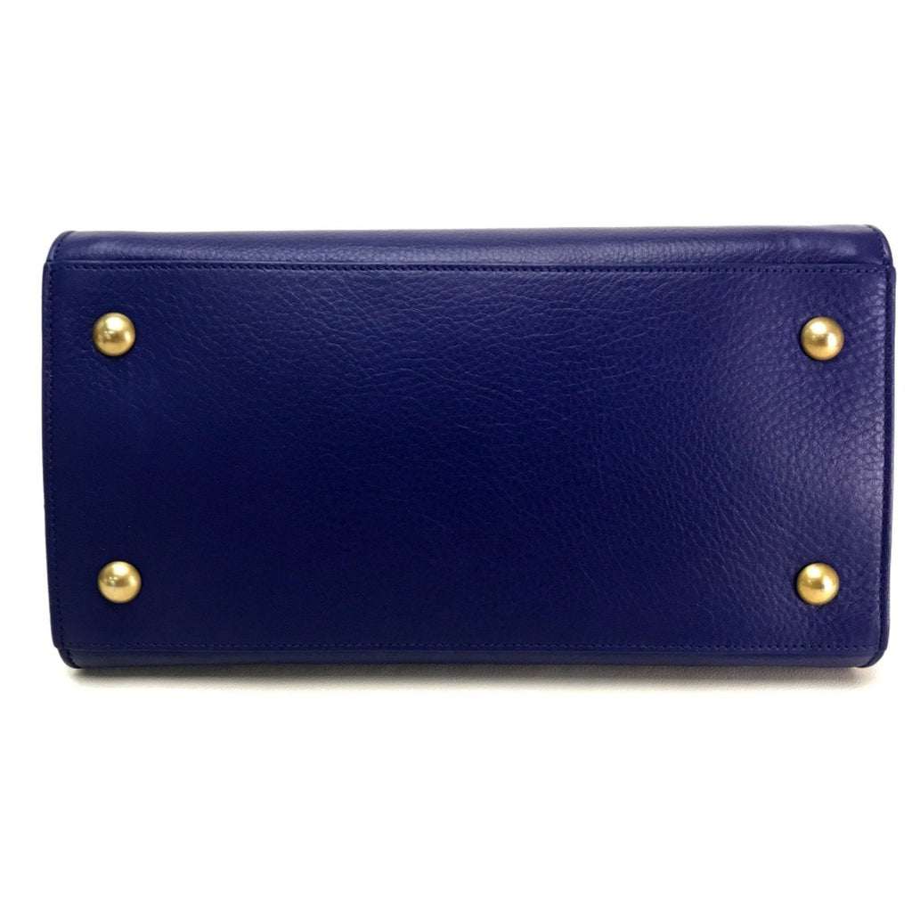 Saint Laurent Blue Leather Handbag (Pre-Owned)