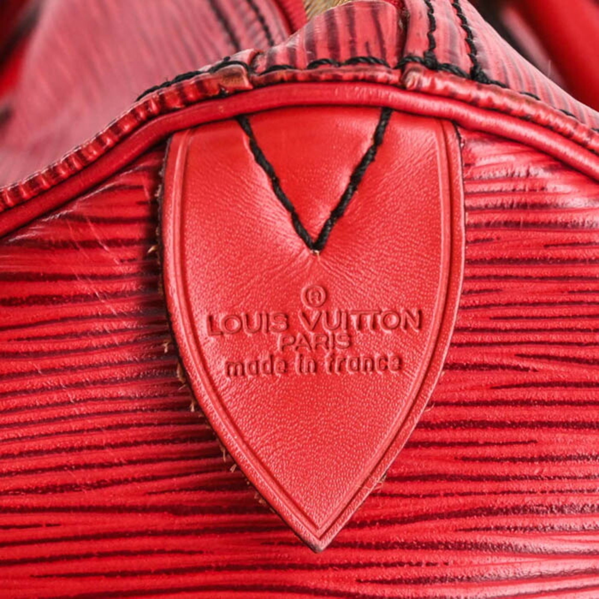 Louis Vuitton Epi Red Color Epi Leather Boston Bag Handbag