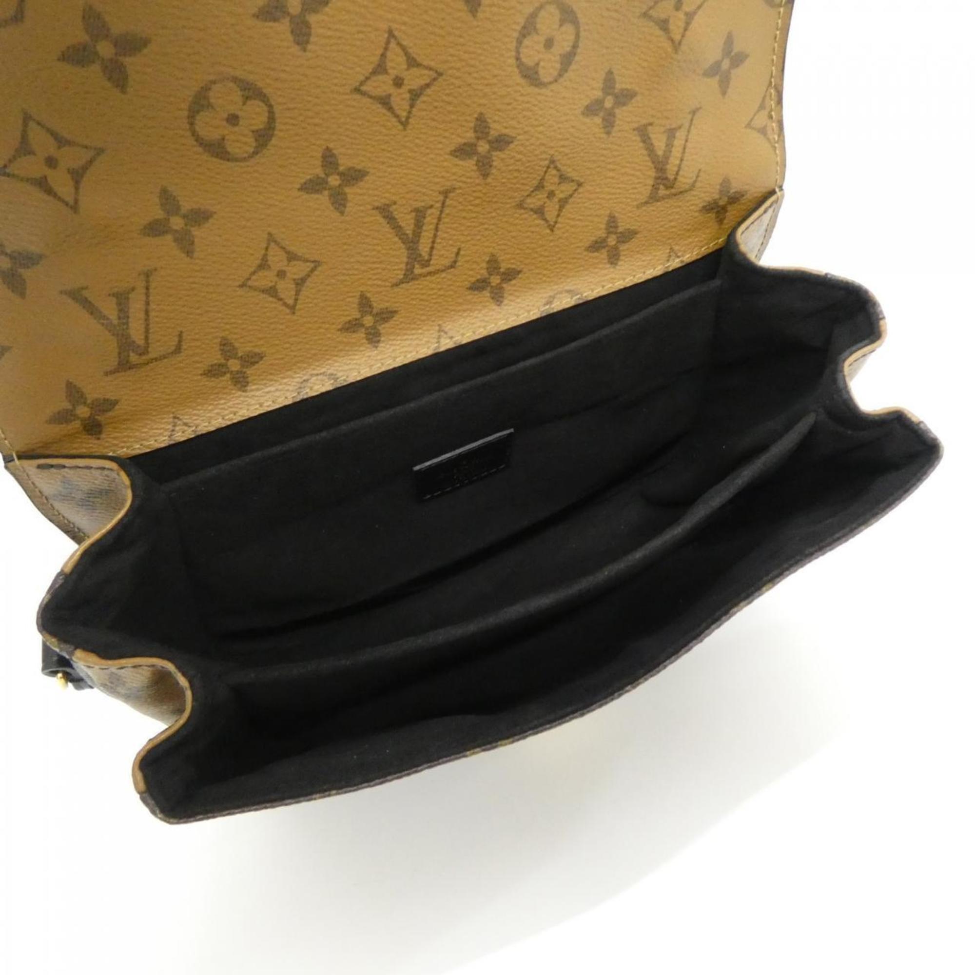 Louis Vuitton Brown Coated Canvas Handbag Pochette