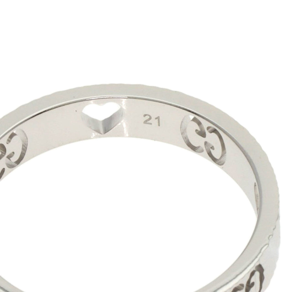 Gucci Icon White Gold (18K) Band Ring (Pre-Owned)