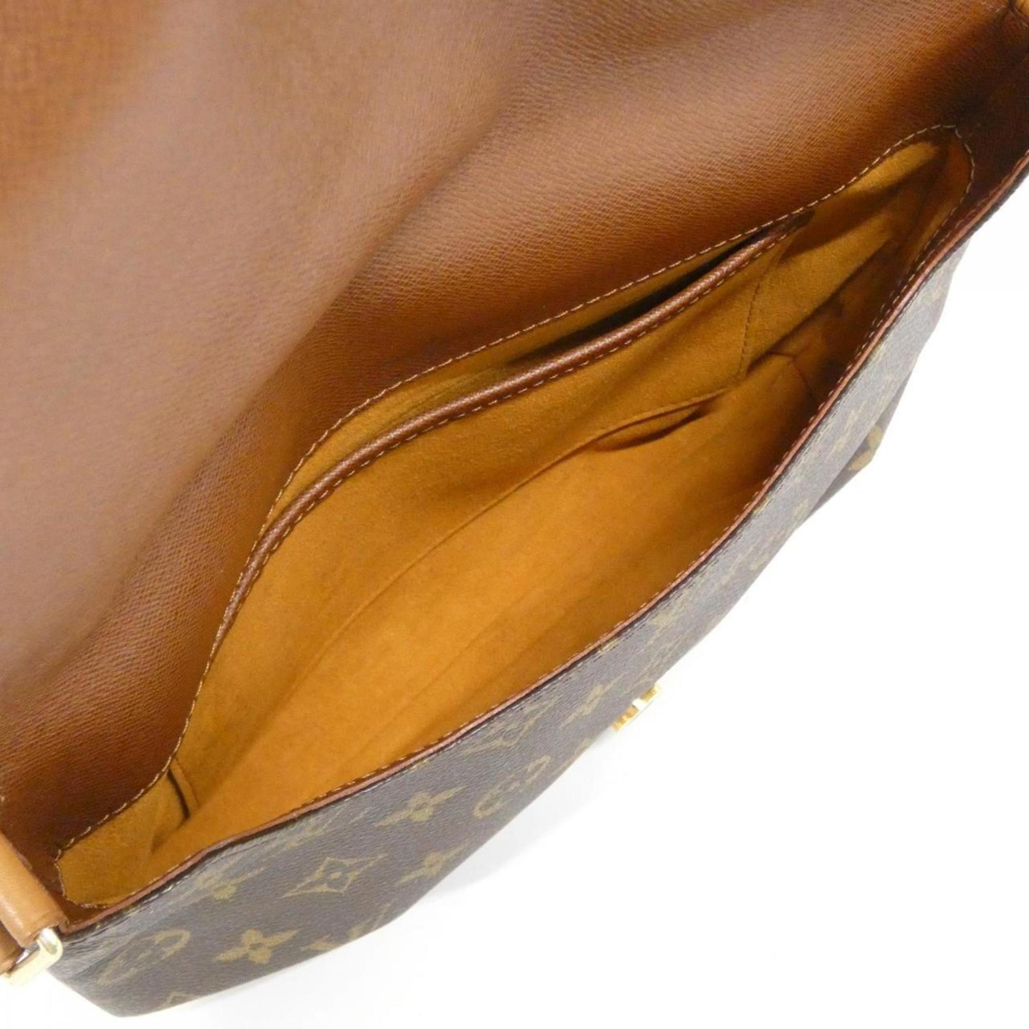 Louis Vuitton Marron Coated Canvas Shoulder Bag