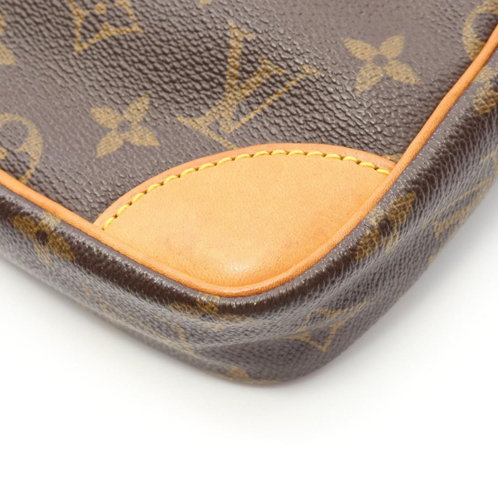 Louis Vuitton Brown Coated Canvas Leather Shoulder Bag