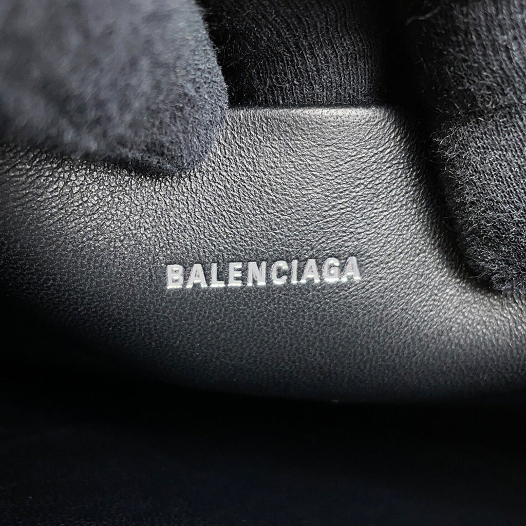 Balenciaga Black Leather Clutch Bag Handbag Pouch