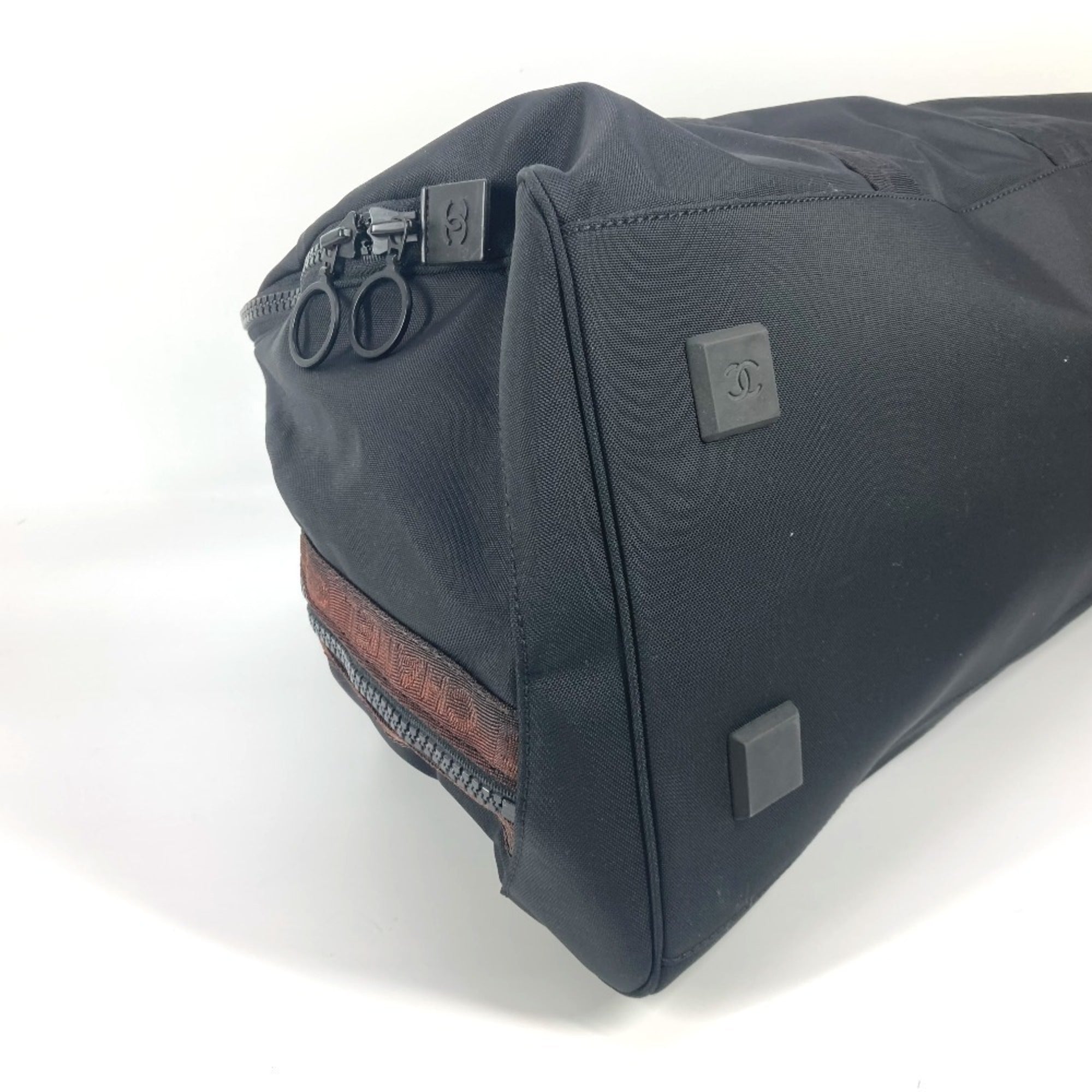 Chanel Black Nylon Boston Bag Shoulder Bag