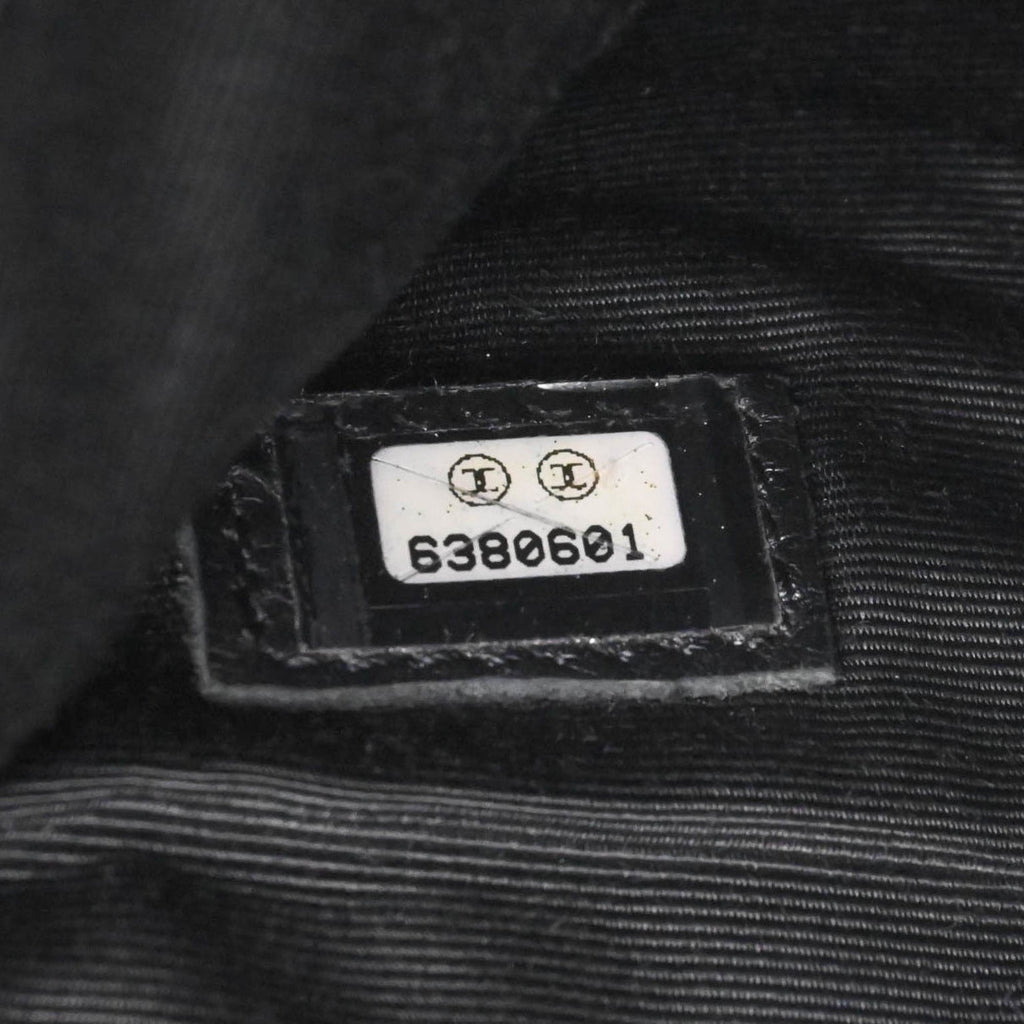 Chanel Black Grained Calfskin Handbag Tote Bag