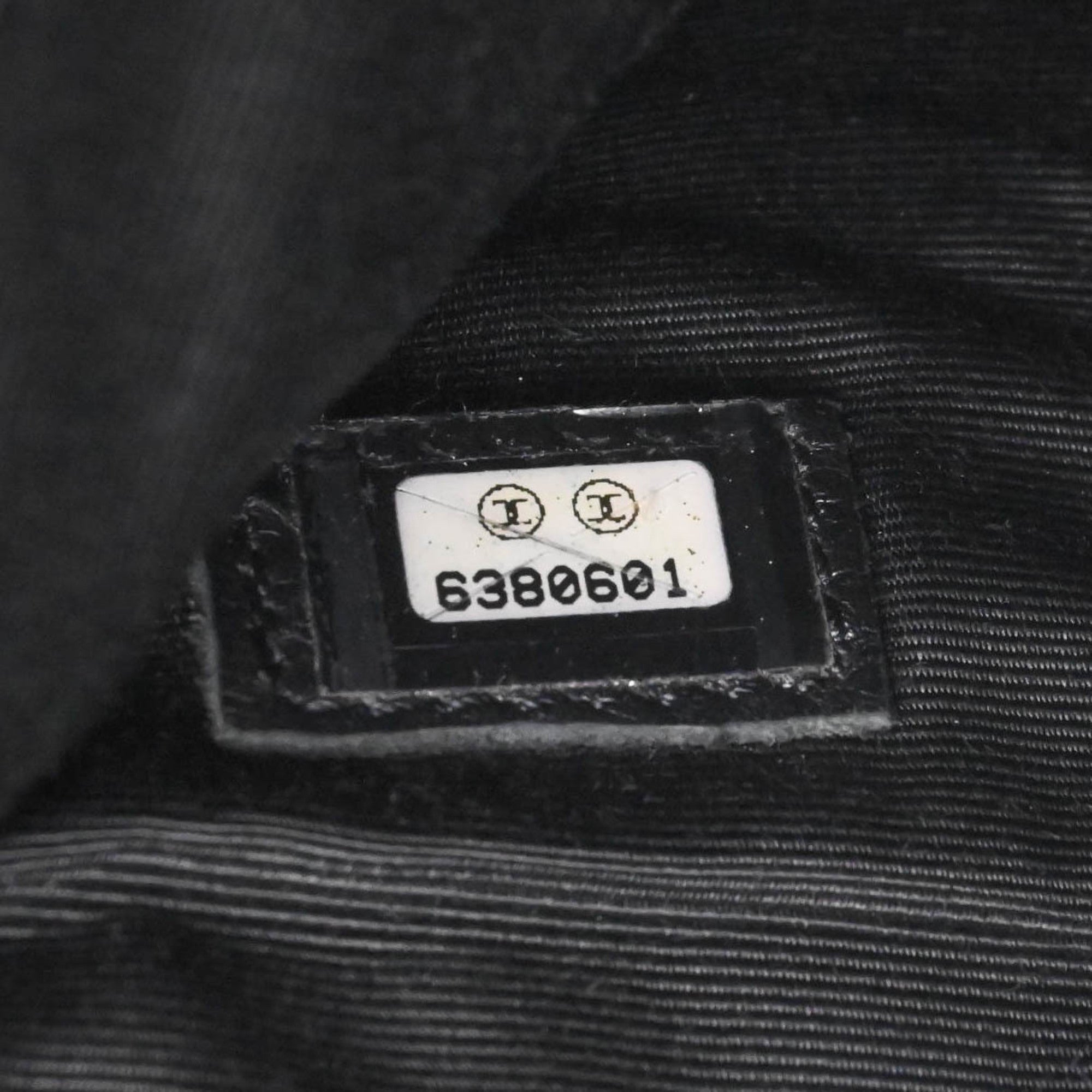Chanel Black Grained Calfskin Handbag Tote Bag