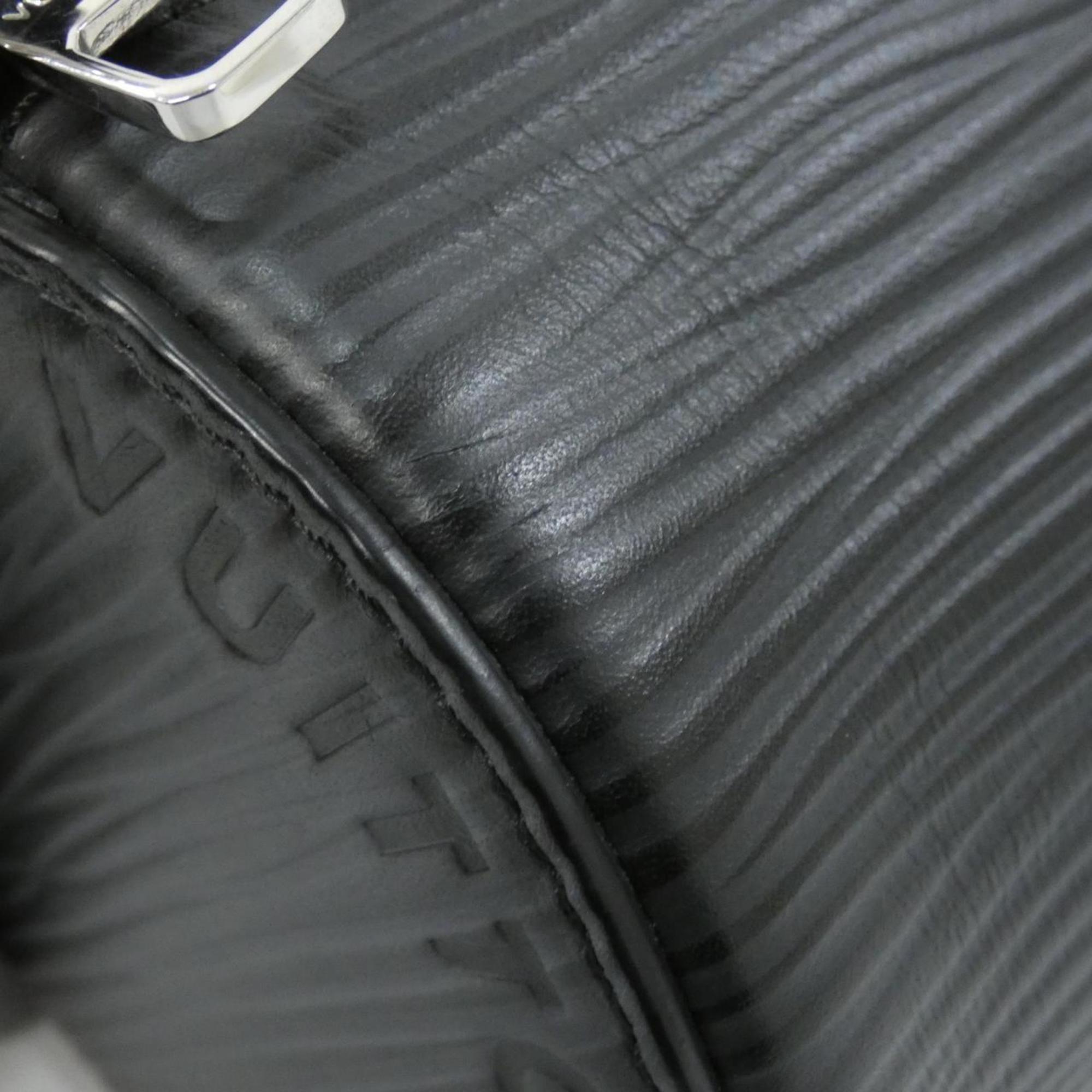 Louis Vuitton Black Leather Shoulder Bag