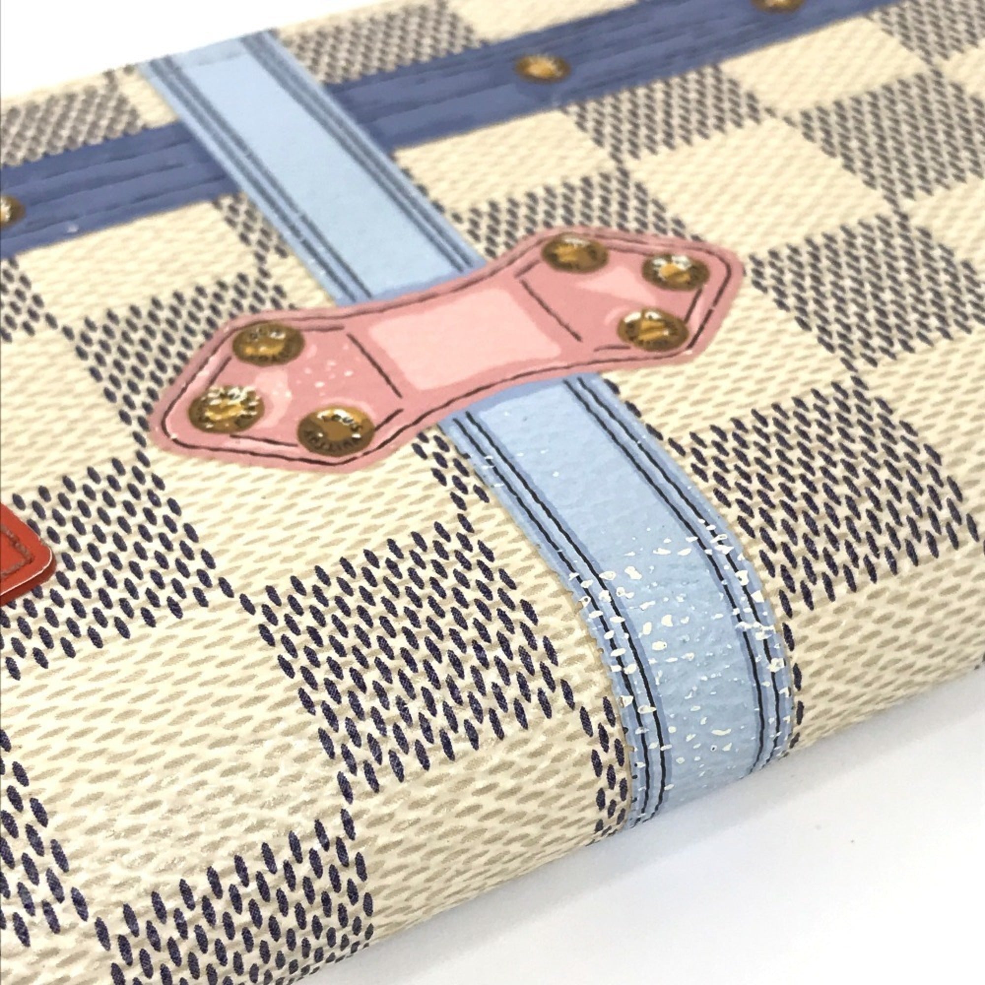 Louis Vuitton Damier Damier Azur White Damier Azur Long Wallet