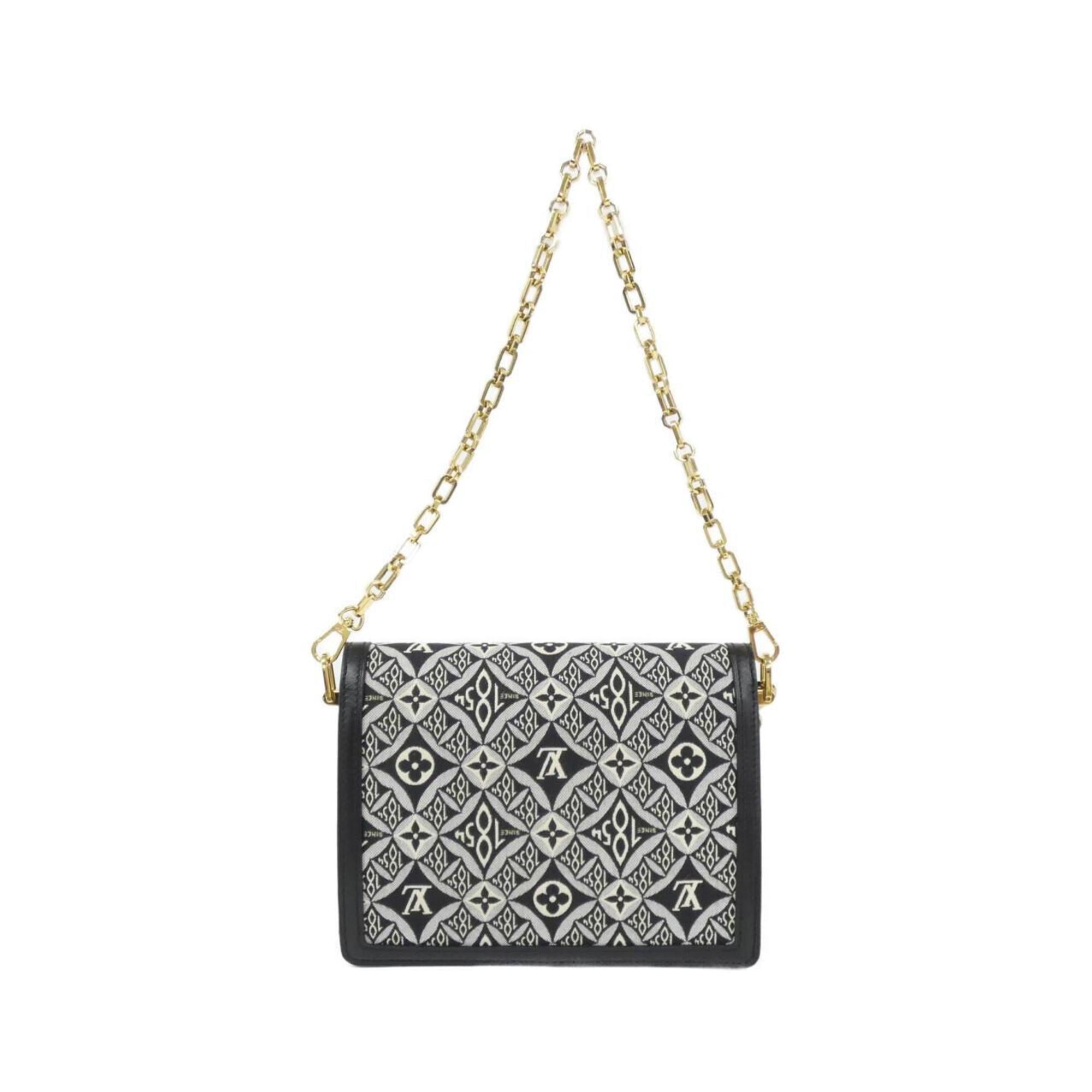 Louis Vuitton Gray Jacquard Shoulder Bag
