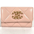 Chanel Pink Leather Coin Purse/Coin Case