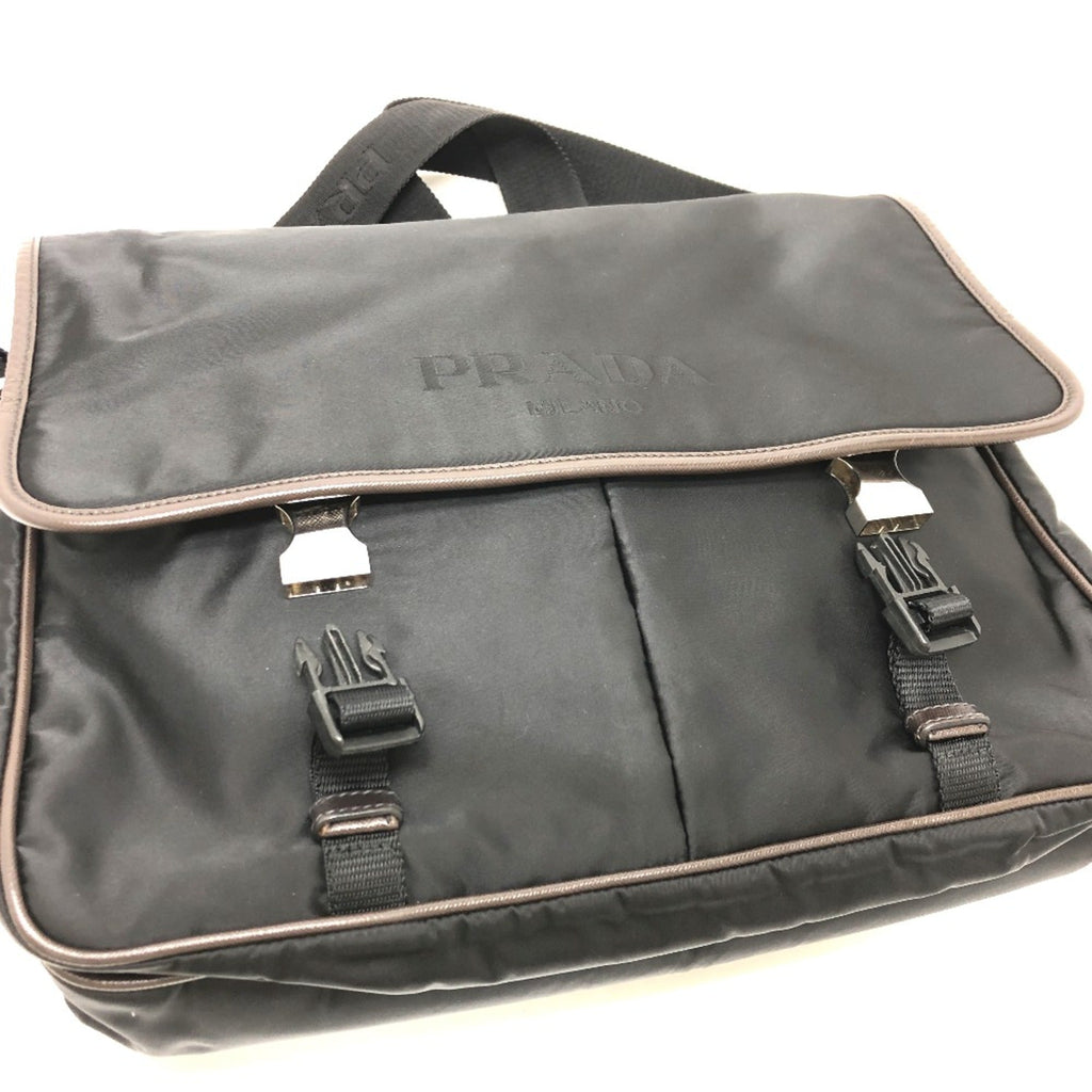 Prada Black Cloth Shoulder Bag