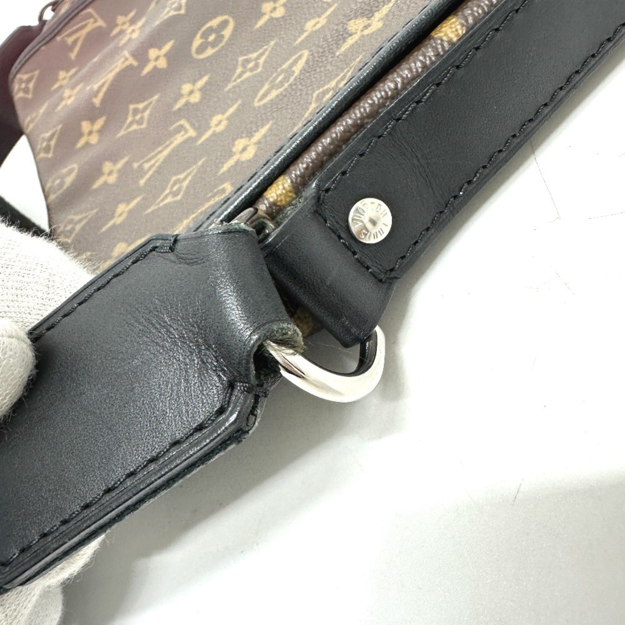 Louis Vuitton Monogram Macassar Black Brown Shoulder Bag