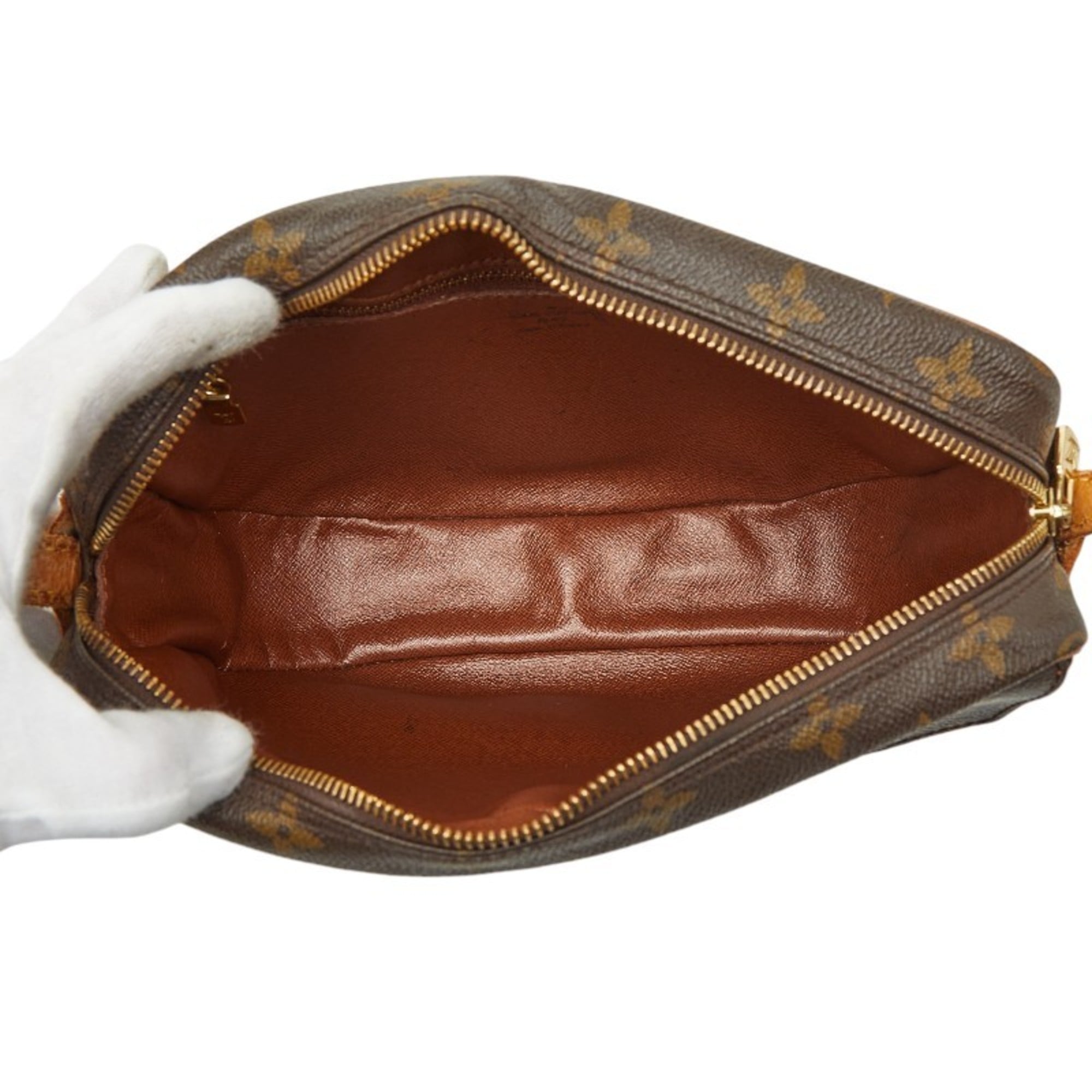 Louis Vuitton Brown Pvc Leather Shoulder Bag