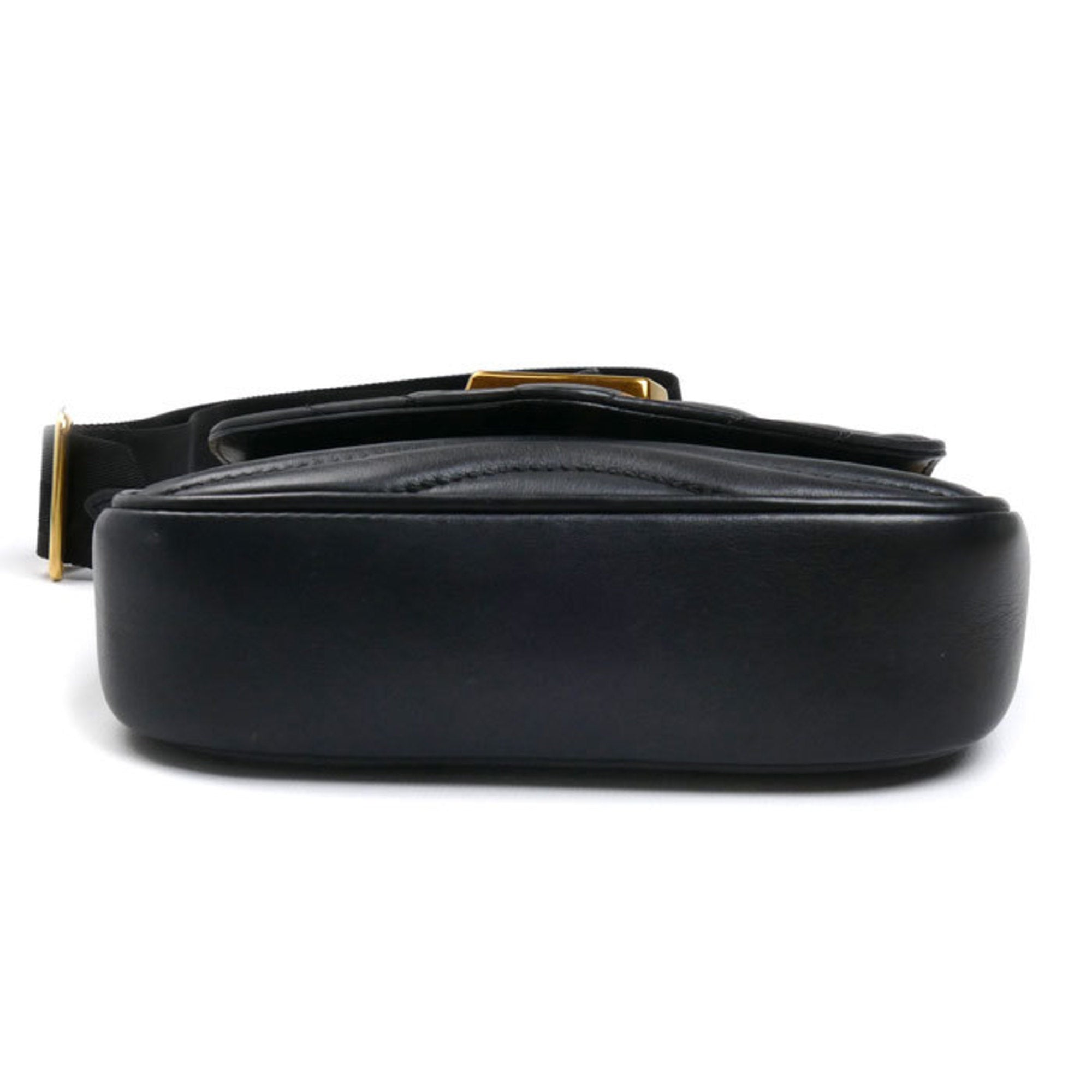 Louis Vuitton Black Leather Pochette Shoulder Bag
