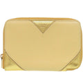 Celine Gold Yellow Leather Wallet (Bi-Fold)
