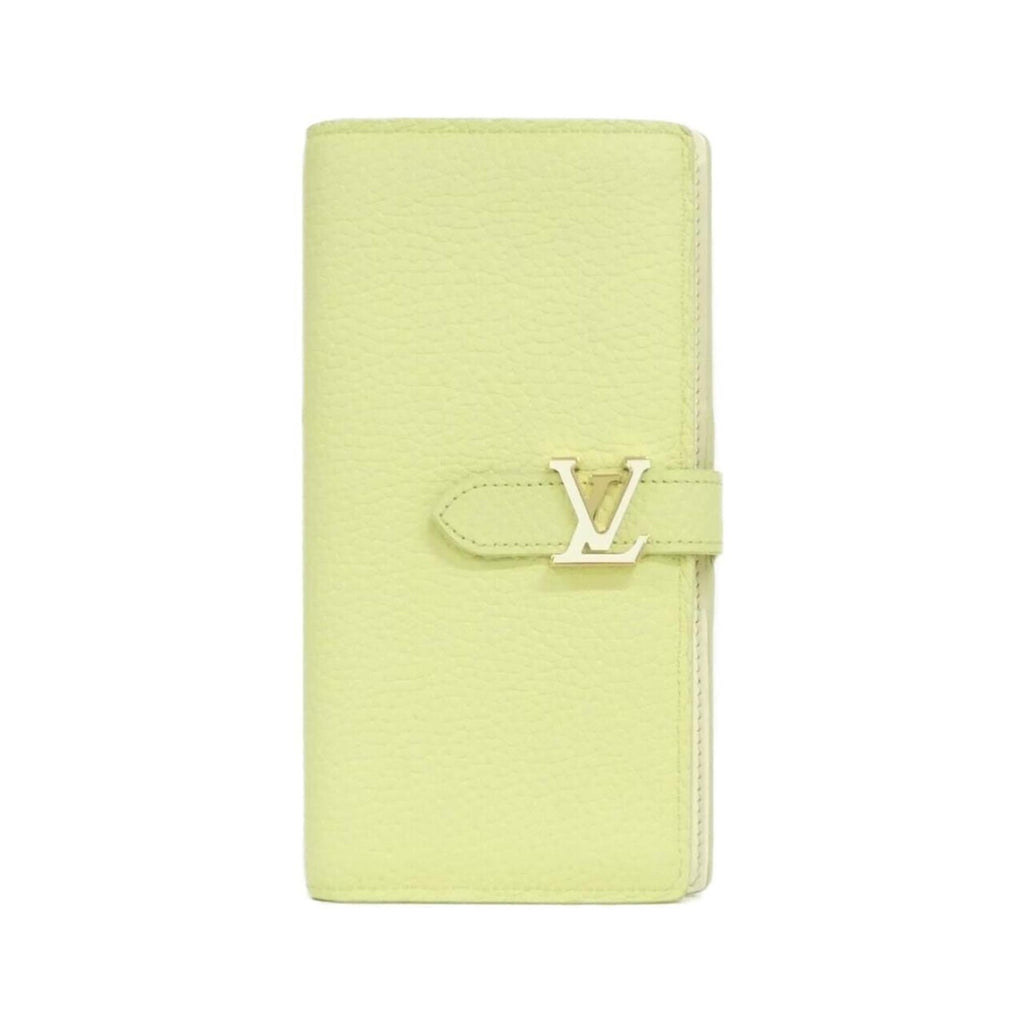 Louis Vuitton Green Leather Long Wallet