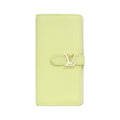 Louis Vuitton Green Leather Long Wallet