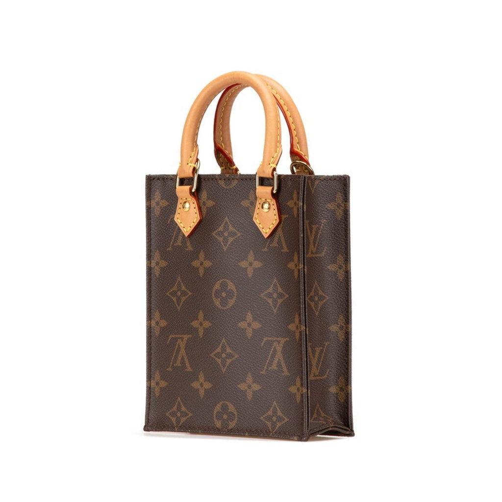 Louis Vuitton Brown Pvc Leather Handbag Shoulder Bag
