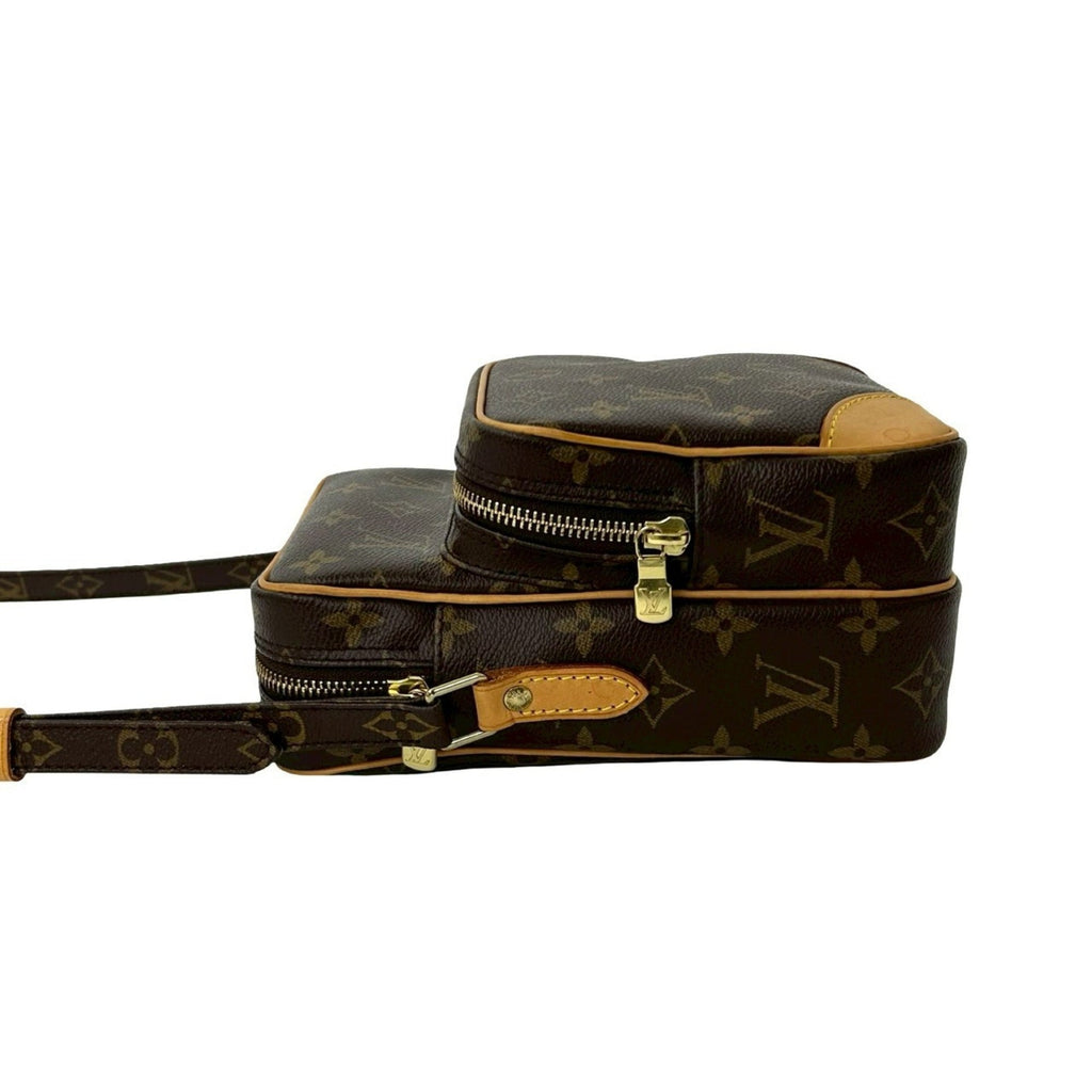 Louis Vuitton Brown Leather Pvc Pochette Shoulder Bag