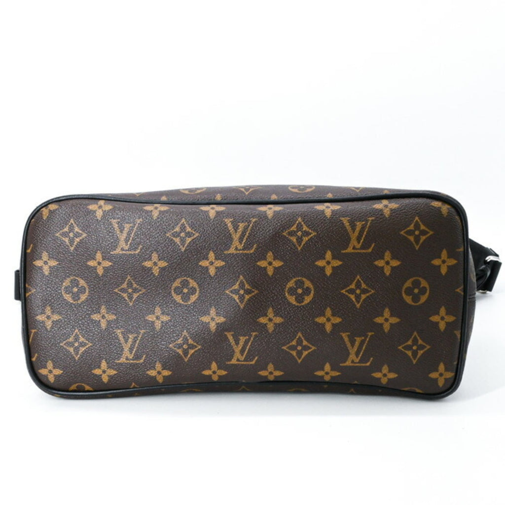 Louis Vuitton Black Brown Monogram Monogram Leather Backpack