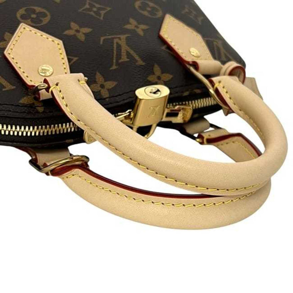 Louis Vuitton Brown Monogram Canvas Leather Handbag Shoulder Bag