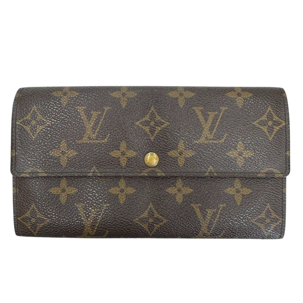 Louis Vuitton Brown Monogram Long Wallet