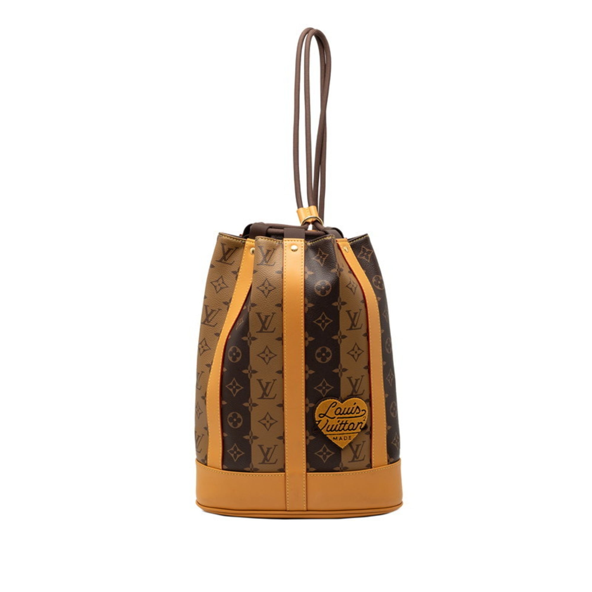 Louis Vuitton Monogram Beige Brown Pvc Leather Shoulder Bag