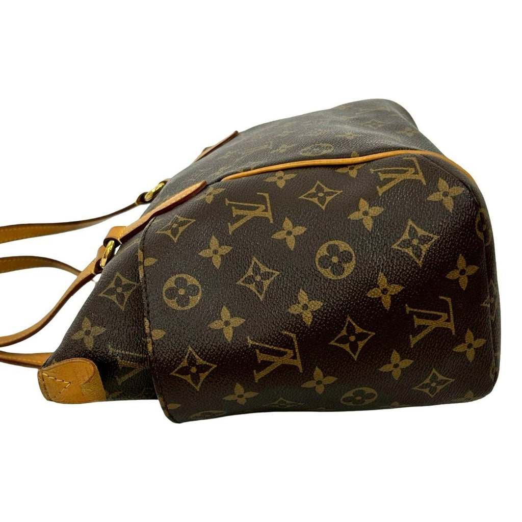 Louis Vuitton Brown Leather Pvc Handbag Shoulder Bag Tote Bag