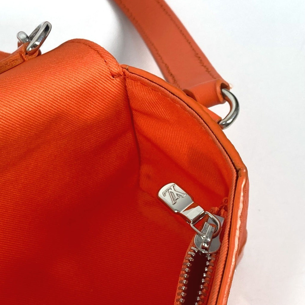 Louis Vuitton Orange Leather Pochette Shoulder Bag