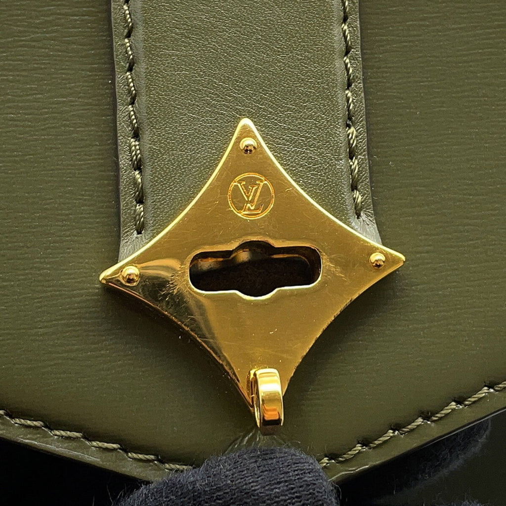 Louis Vuitton Khaki Rose Exotic Leather Handbag Shoulder Bag
