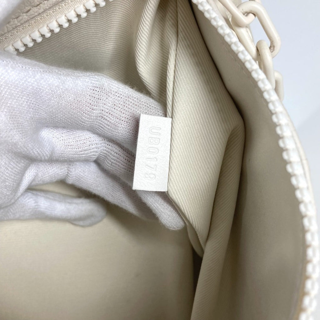 Louis Vuitton White Leather Clutch Bag Pochette Pouch