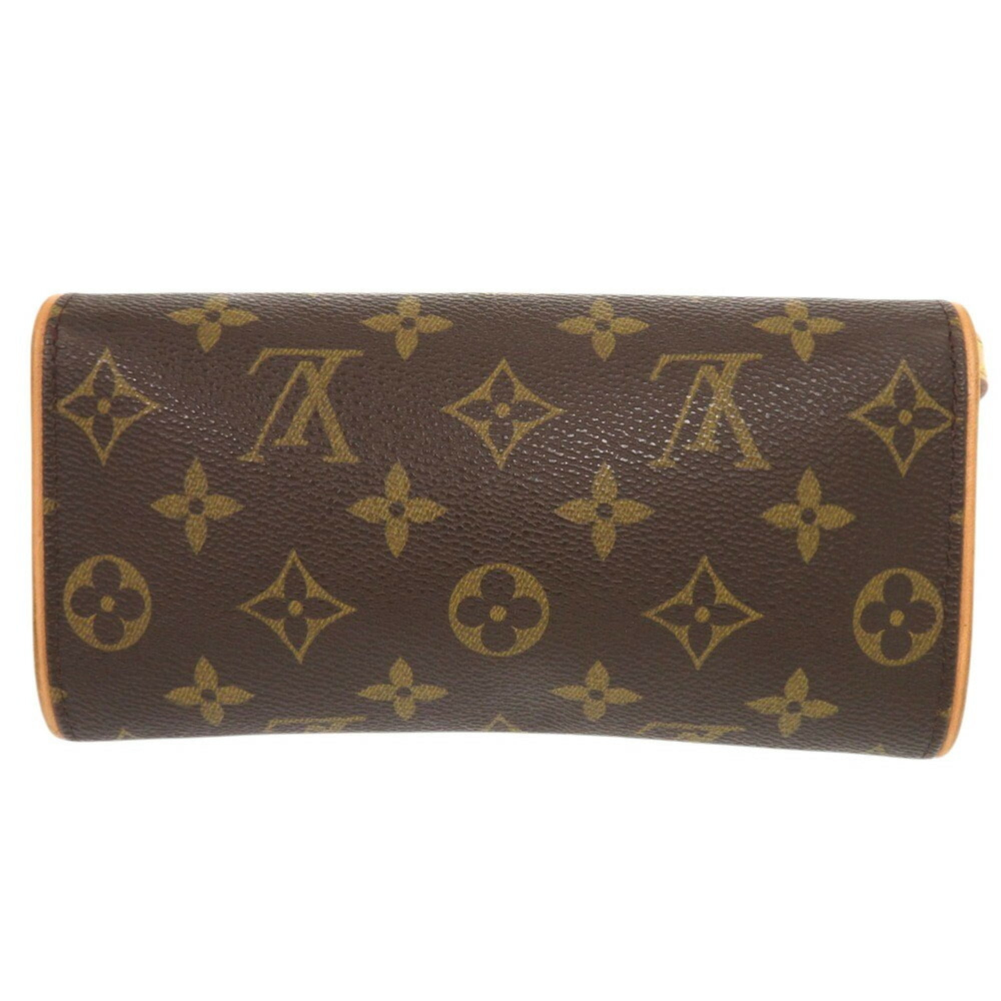 Louis Vuitton Brown Monogram Pochette Shoulder Bag