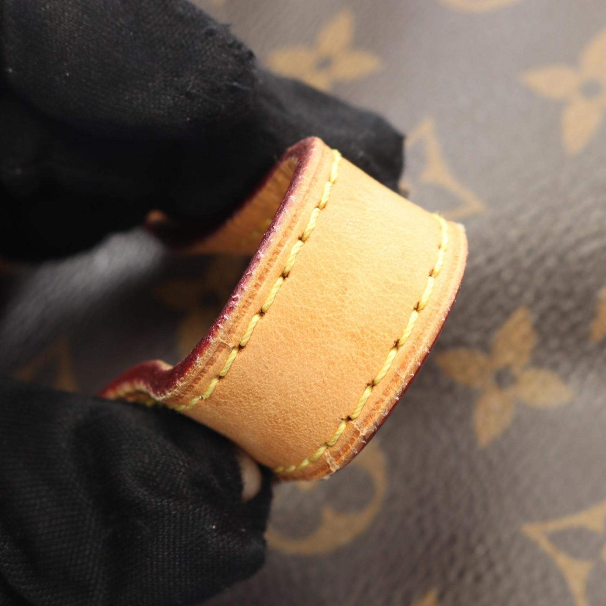 Louis Vuitton Brown Coated Canvas Leather Backpack