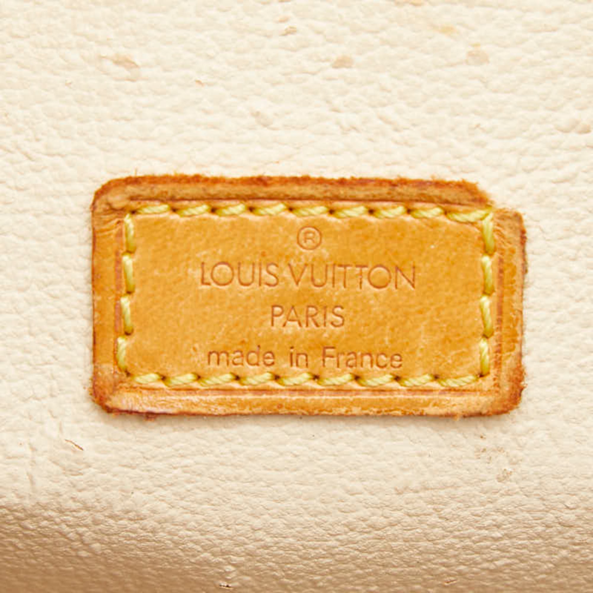 Louis Vuitton Brown Pvc Leather Handbag Shoulder Bag