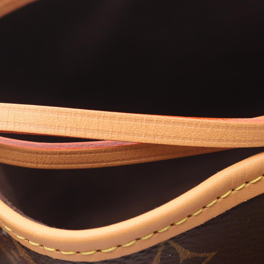 Louis Vuitton Brown Coated Canvas Leather Monogram Handbag Shoulder Bag