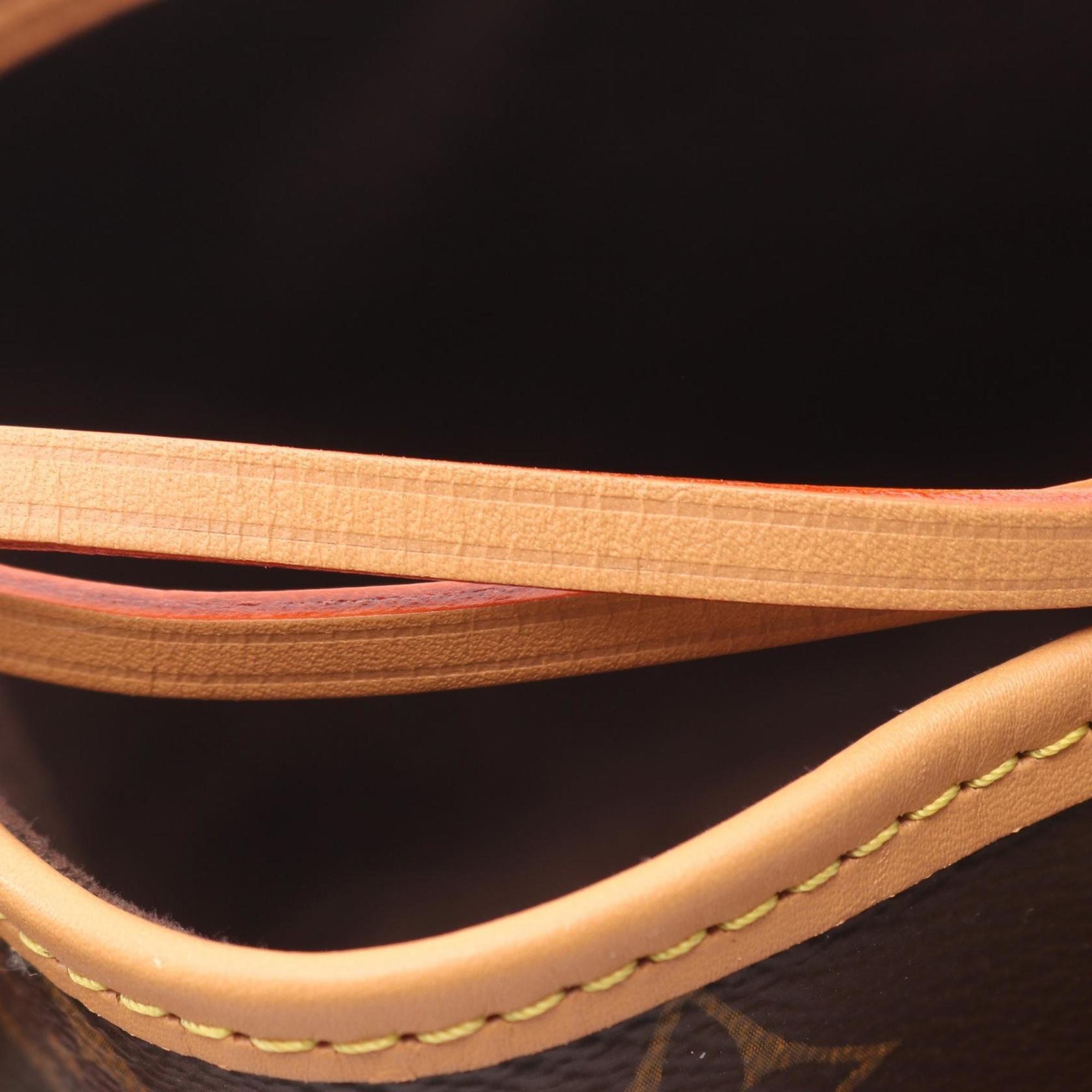 Louis Vuitton Brown Coated Canvas Leather Monogram Handbag Shoulder Bag