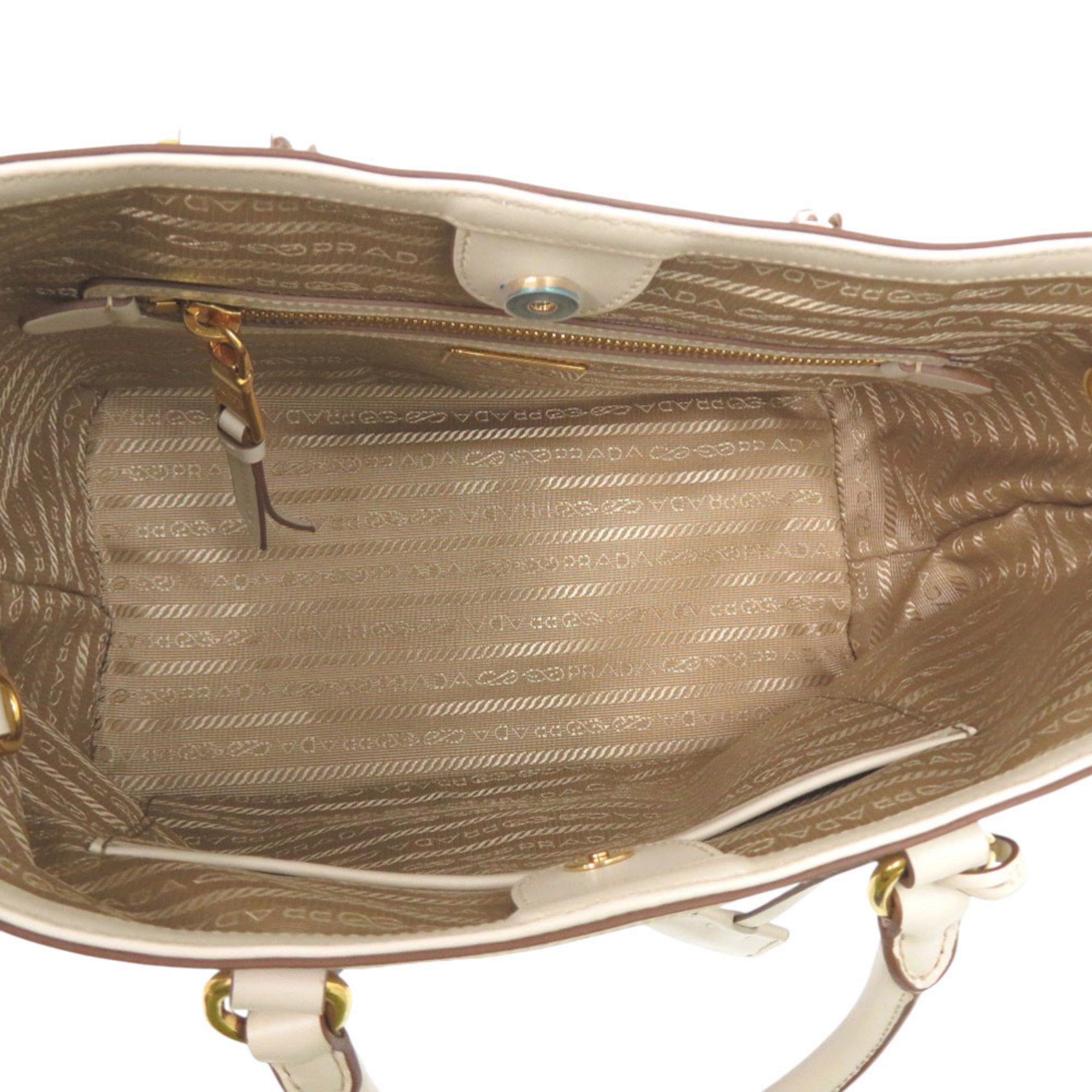 Prada Jacquard Leather Shoulder Bag