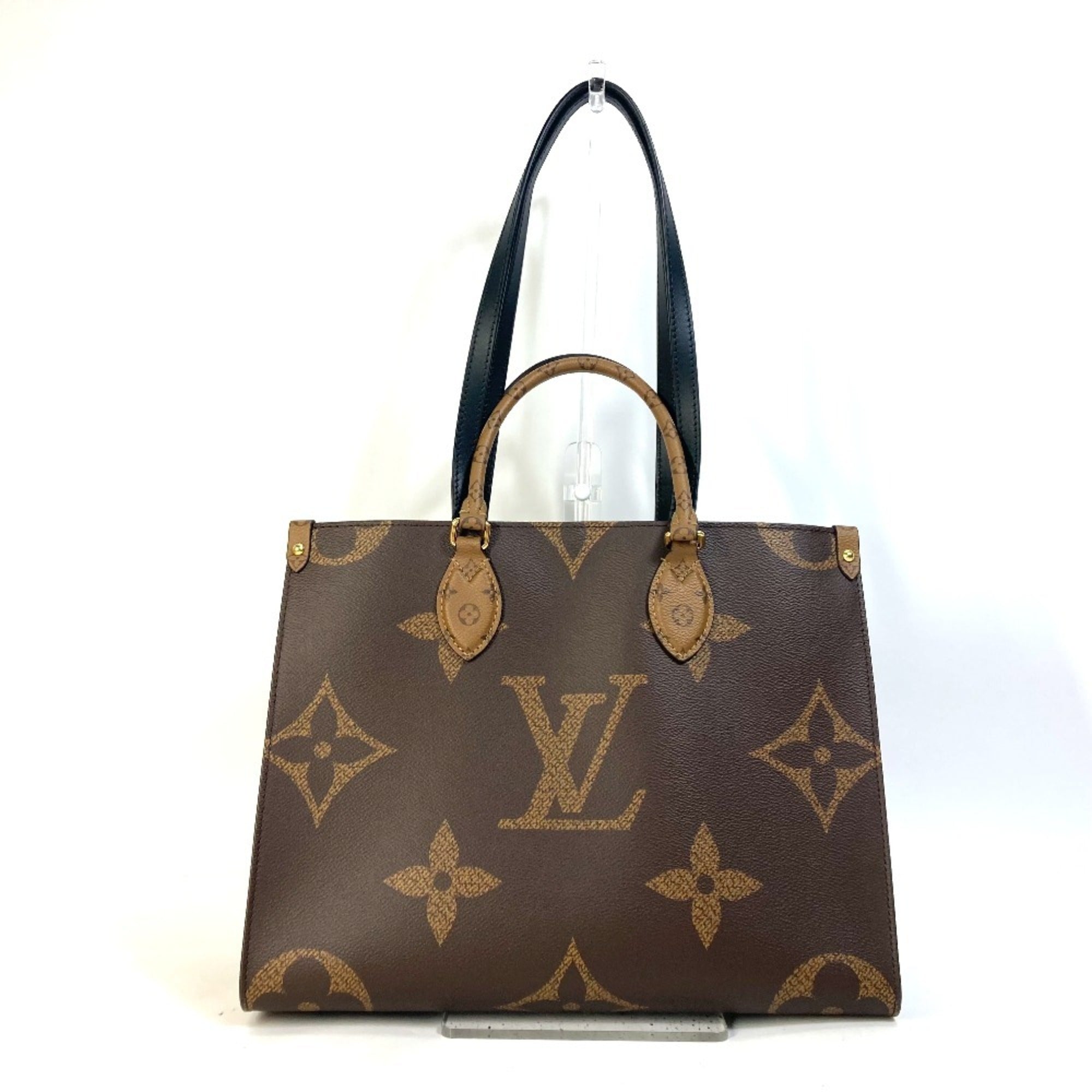 Louis Vuitton Beige Brown Monogram Shoulder Bag Tote Bag