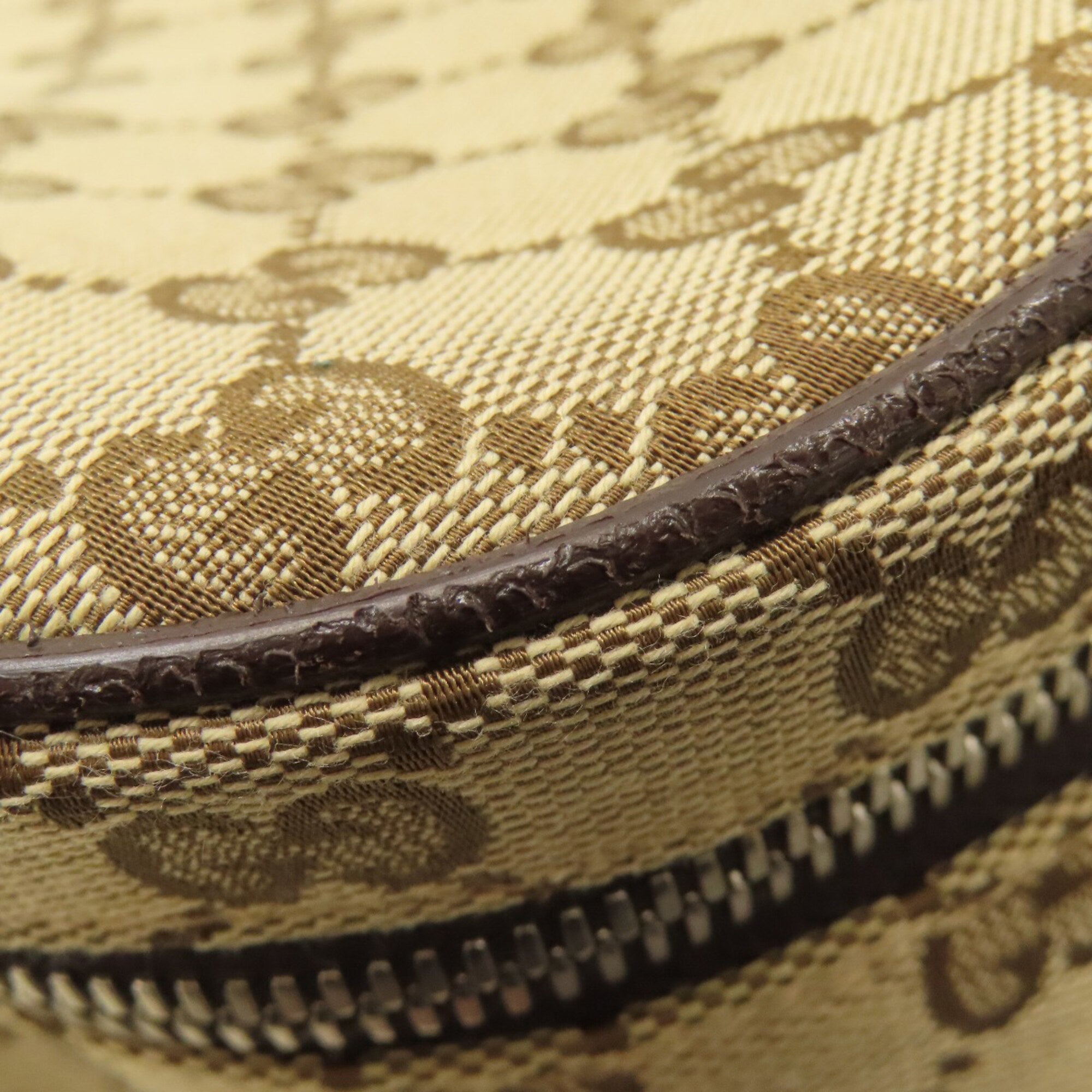 Gucci Brown Canvas Sling Bag (Pre-Owned)