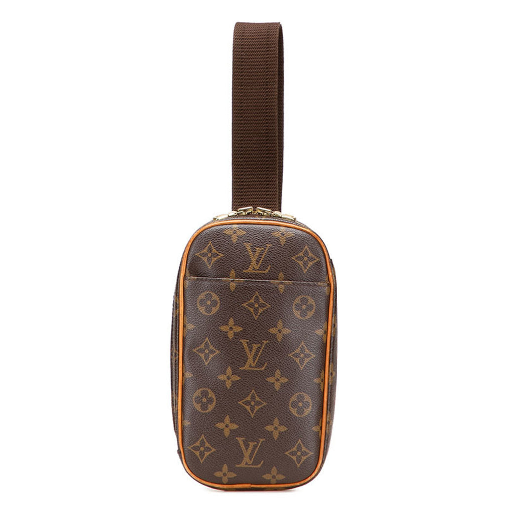 Louis Vuitton Brown Pvc Leather Sling Bag