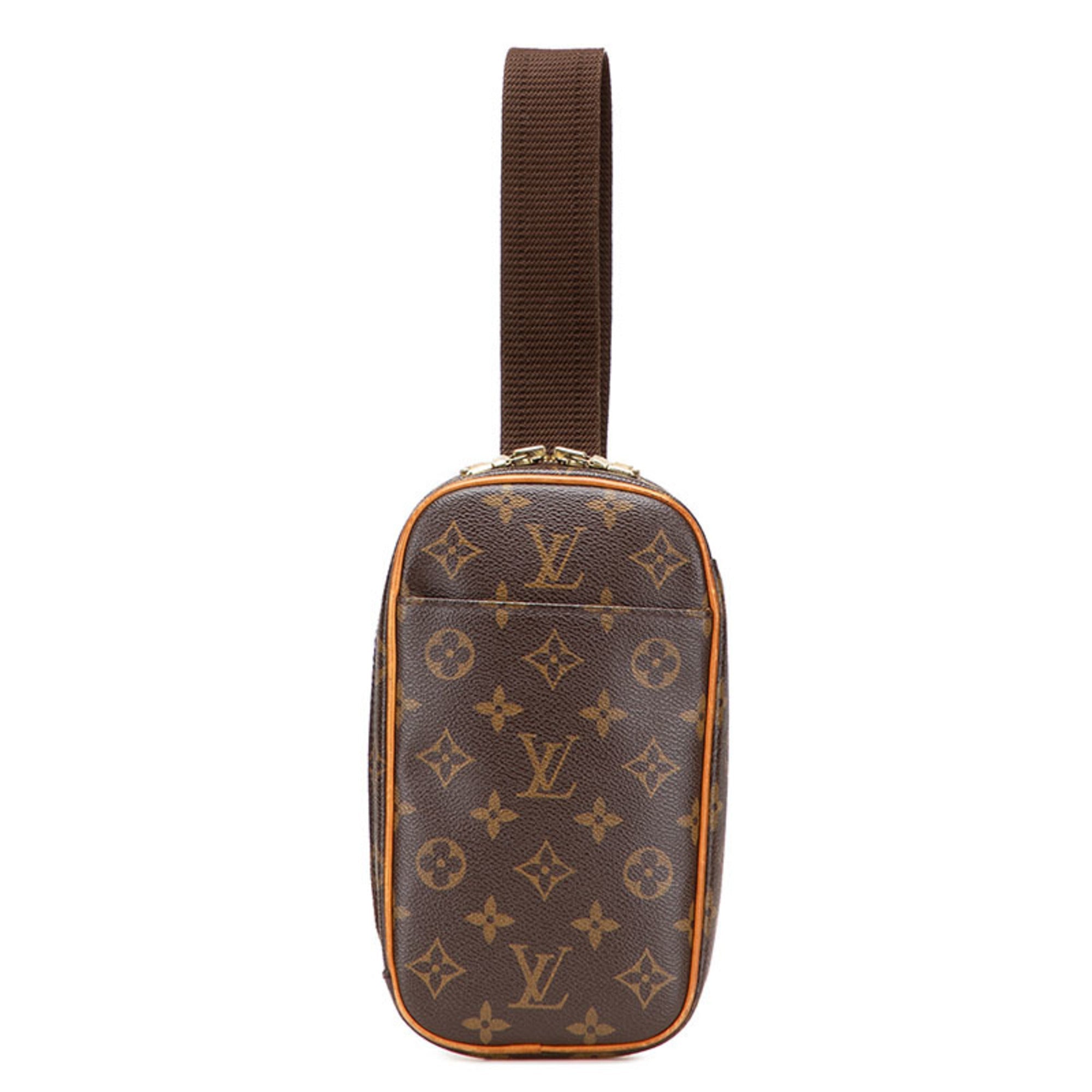 Louis Vuitton Brown Pvc Leather Sling Bag