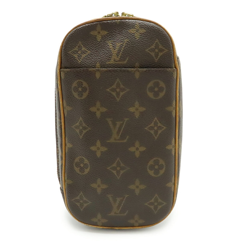 Louis Vuitton Black Brown Monogram Monogram Pochette