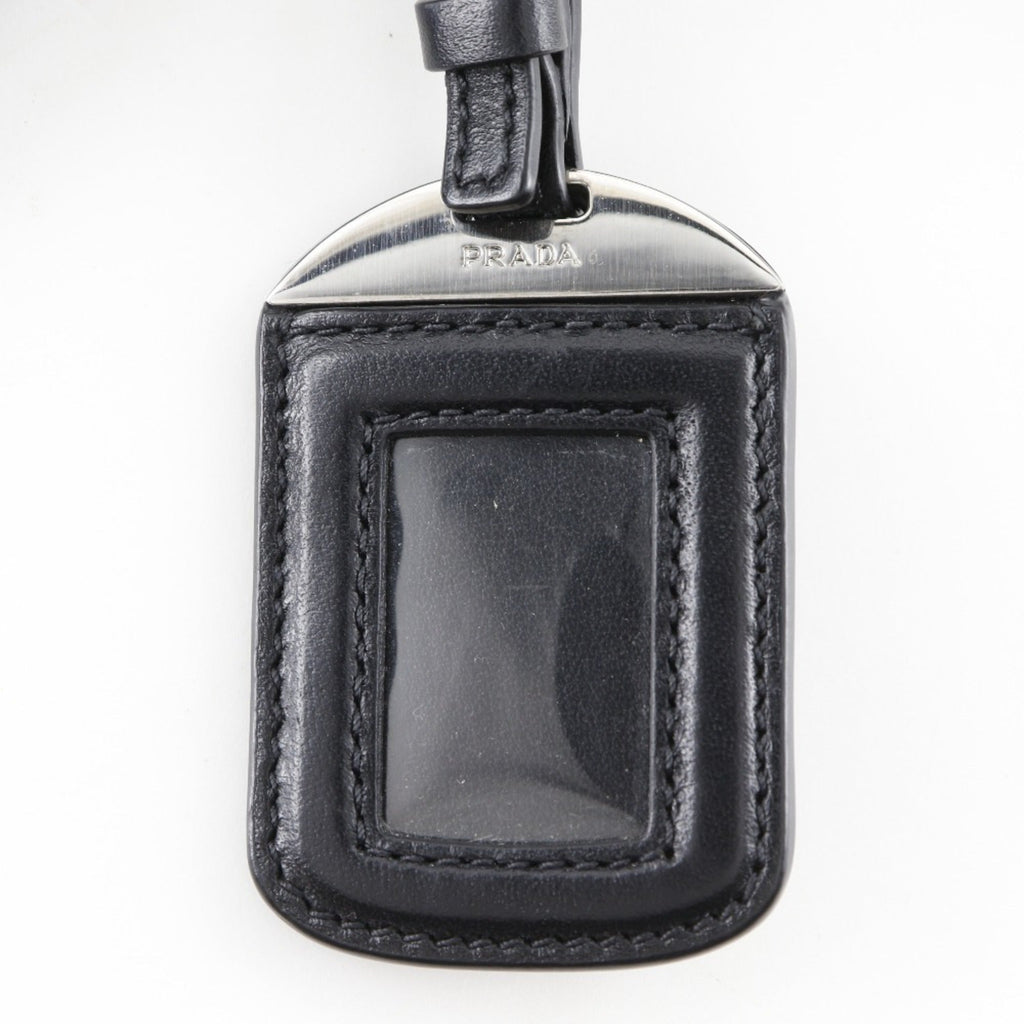 Prada Black Leather Tote Bag